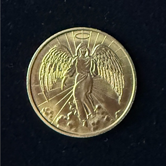 Gold Angel Coin - Picture 1 of 2